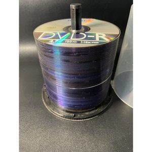 Approx 85 Philips DVD-R 4.7 GB 120 Min 1-16x Speed Balnk DVDs with Caddy